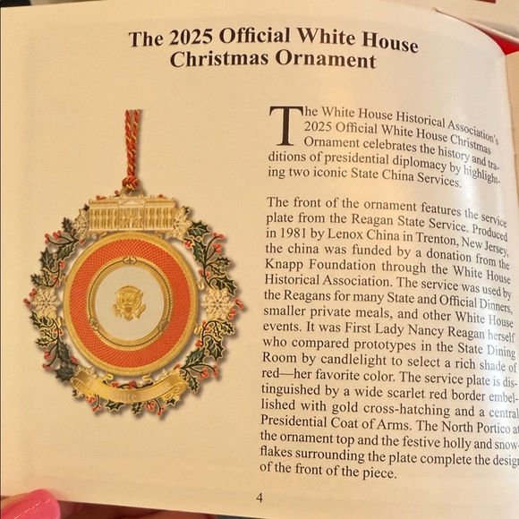 White House Christmas Ornament 2025 - Picture 8 of 10